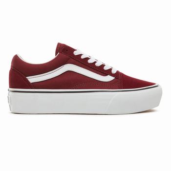 Damske Tenisky Na Platforme Vans Platform Old Skool Kráľovská Modrá/Biele VA74AWYRU